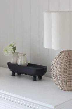 Paulownia Tray On Legs – Black -Pretty Little Home blIMG 9326 2