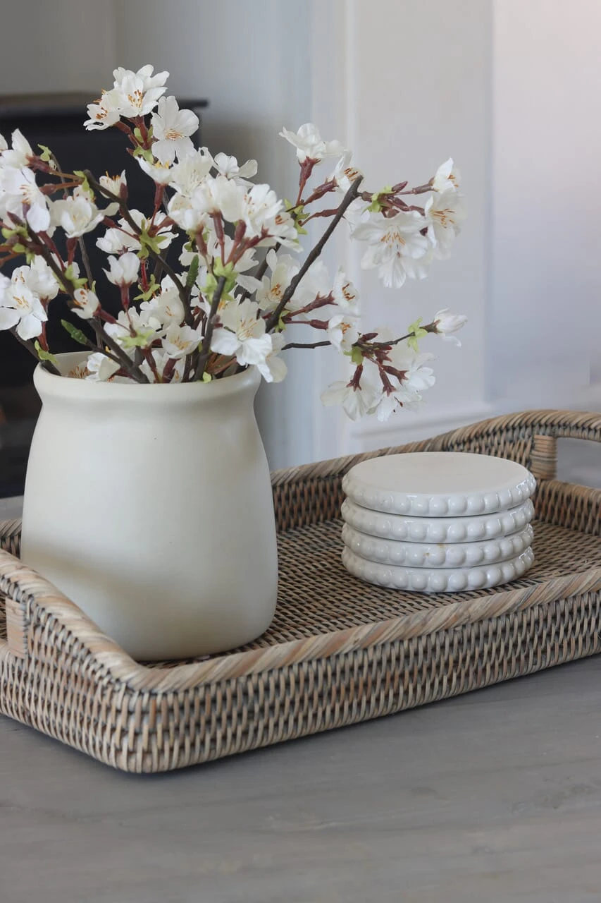 Beaded Ceramic Coasters – Set Of 4 3 Beaded Ceramic Coasters – Set Of 4 - Image 3