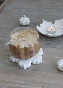 XL Glass Pumpkin Mug – Floral -Pretty Little Home cgimage00013 2