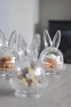 Set 3 Glass Bunny Cake Stand – Raised Beaded -Pretty Little Home csIMG 9122 2