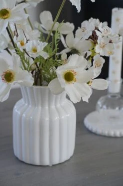 Small Ceramic Vase – Ribbed -Pretty Little Home cvDSC08986 2