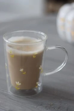 Slim Double Wall Glass Mug – Early Autumn -Pretty Little Home dIMG 6605 2