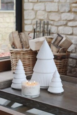 Fluted Ceramic Christmas Tree – Jar