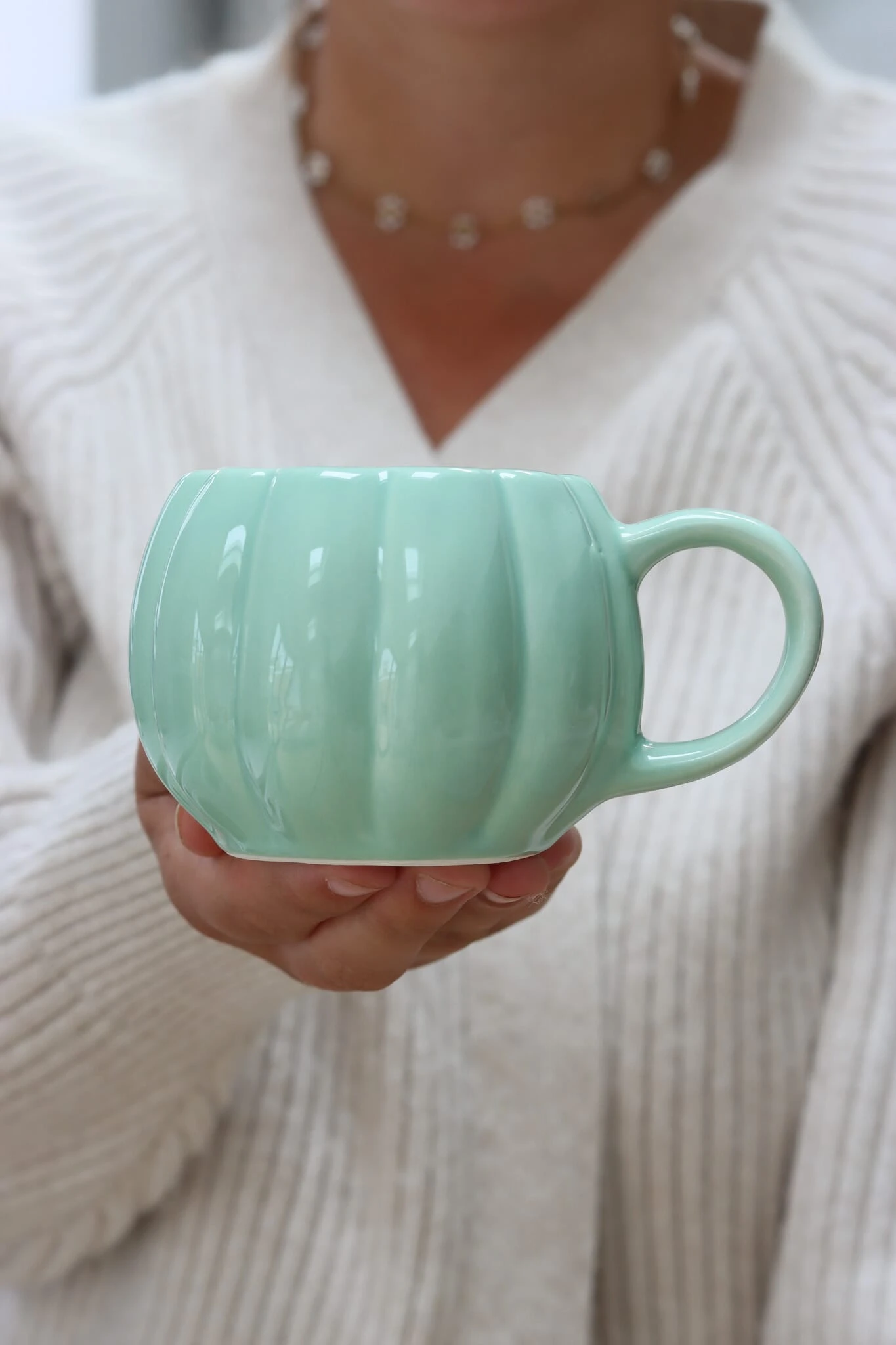 Mini Pumpkin Mug – Light Green 1 Mini Pumpkin Mug – Light Green