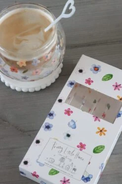 Set Of 4 Glass Straws – Floral -Pretty Little Home gsIMG 9371 2
