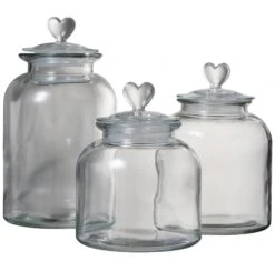 Biscuit Jar – Heart Lid Bundle -Pretty Little Home heart20jars20x20320 2