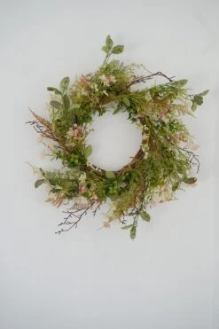 Faux Spring Wildflower Wreath -Pretty Little Home image00004