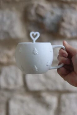 Heart Trees Christmas Mug