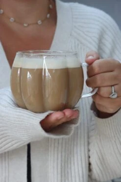 XL Glass Pumpkin Mug