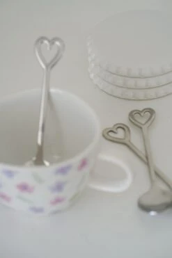 Set Of 3 Stainless Steel Heart Spoons – Silver -Pretty Little Home spDSC09265 2