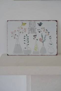 Hello Spring Metal Sign 7 Hello Spring Metal Sign -Pretty Little Home ssDSC08568 2