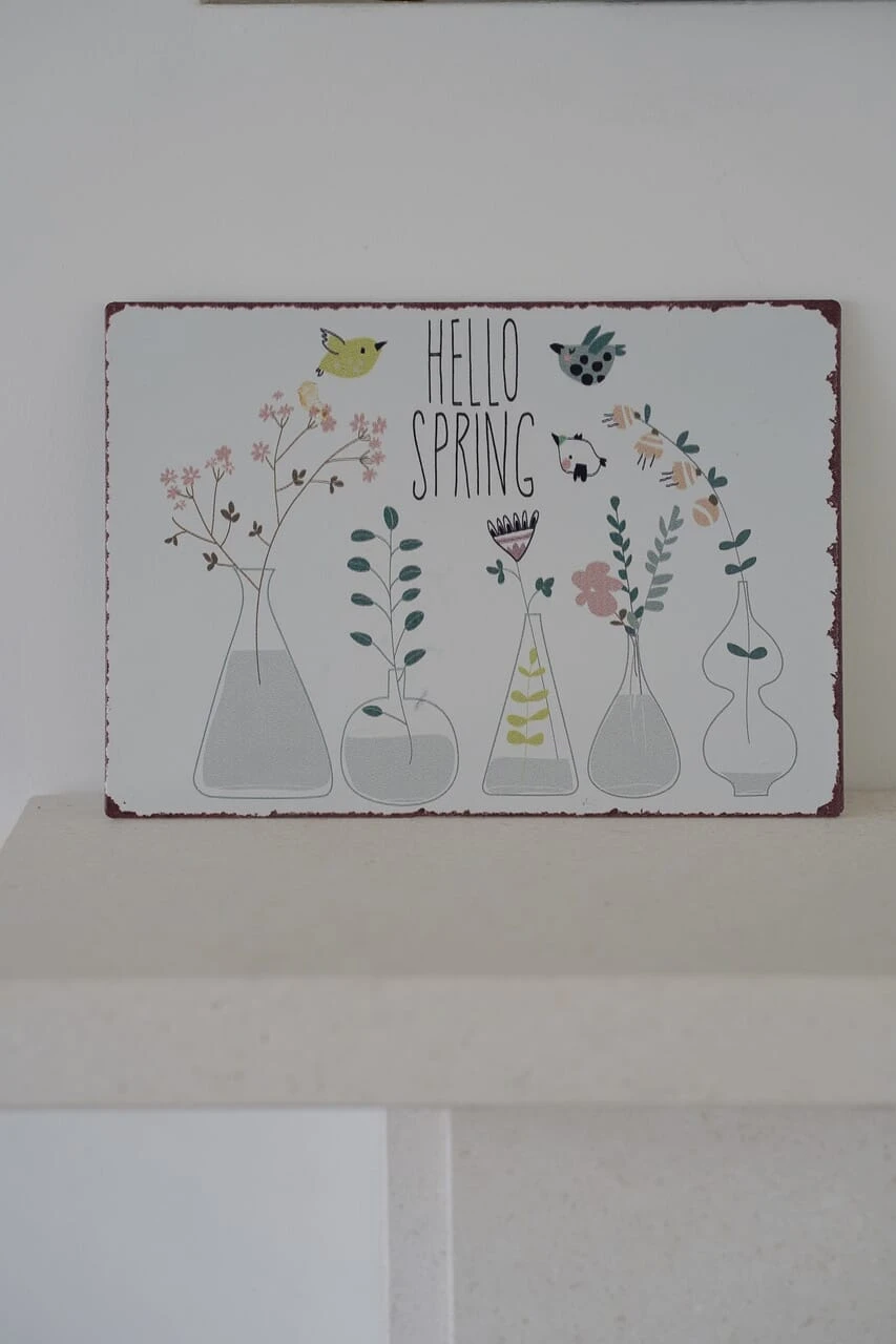 Hello Spring Metal Sign 4 Hello Spring Metal Sign - Image 4
