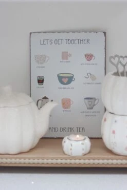 Drink Tea – Metal Sign -Pretty Little Home timage00003