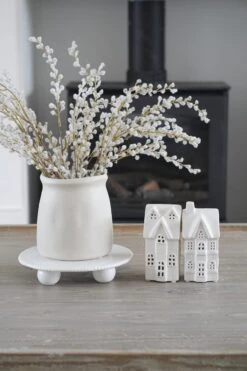 Dimpled White Ceramic Vase -Pretty Little Home v4DSC08456 2