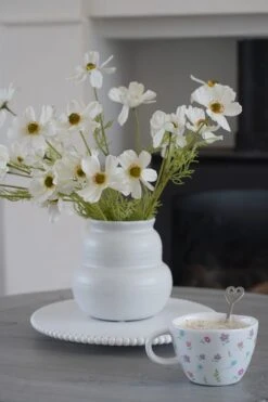 Irregular White Ceramic Vase -Pretty Little Home wvDSC08582 2